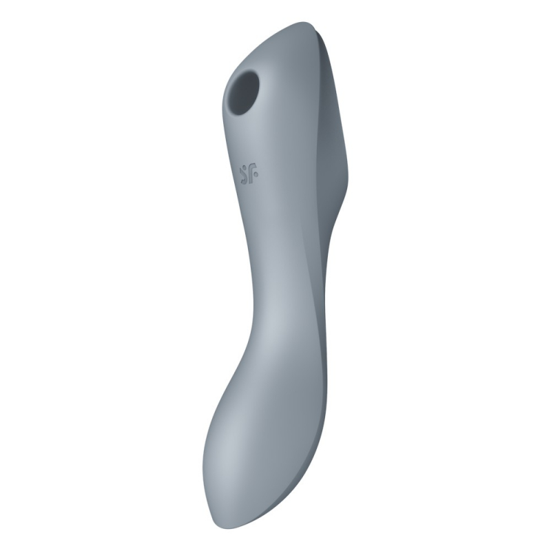 Стимулятор клитора-вибратор "Satisfyer Curvy Trinity 3" серый 