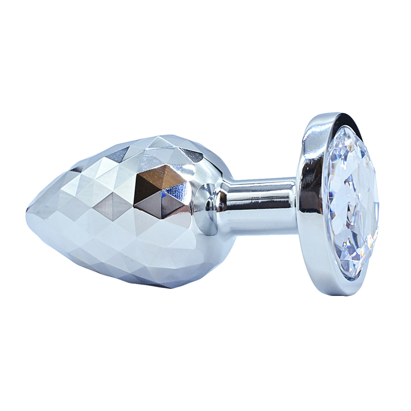 Пробка рельефная с кристаллом "Kanikule" серебро, M 