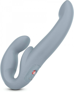 Безремневой анатомический страпон &quot;Fun Factory Share Vibe Pro&quot; голубой