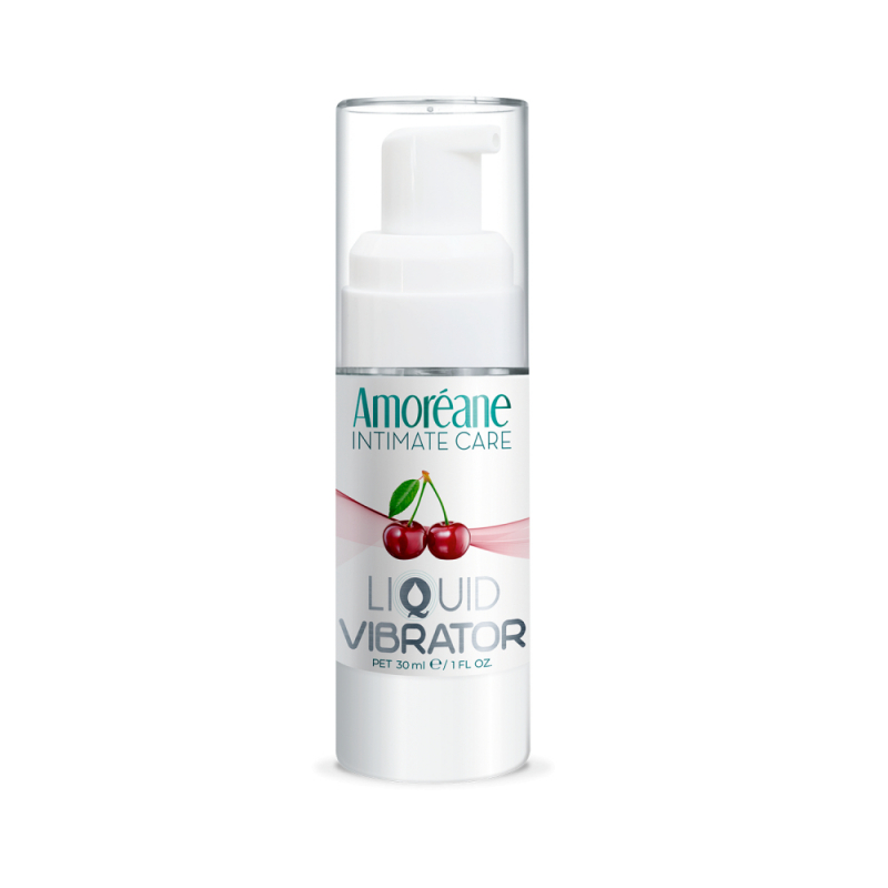 Жидкий вибратор "Amoreane" вишня, 30ml 