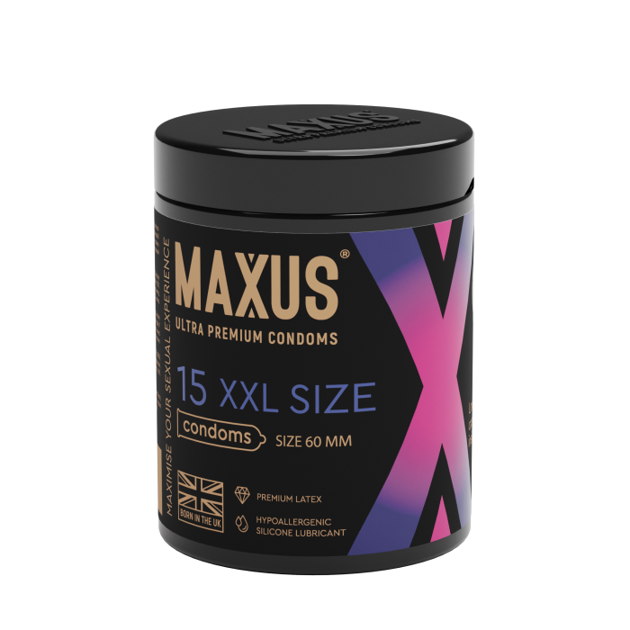Презервативы увеличенного размера "Maxus XXL" 15шт 