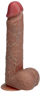 Пульсатор с вибрацией "Real Rock 8" реалистичный мулат