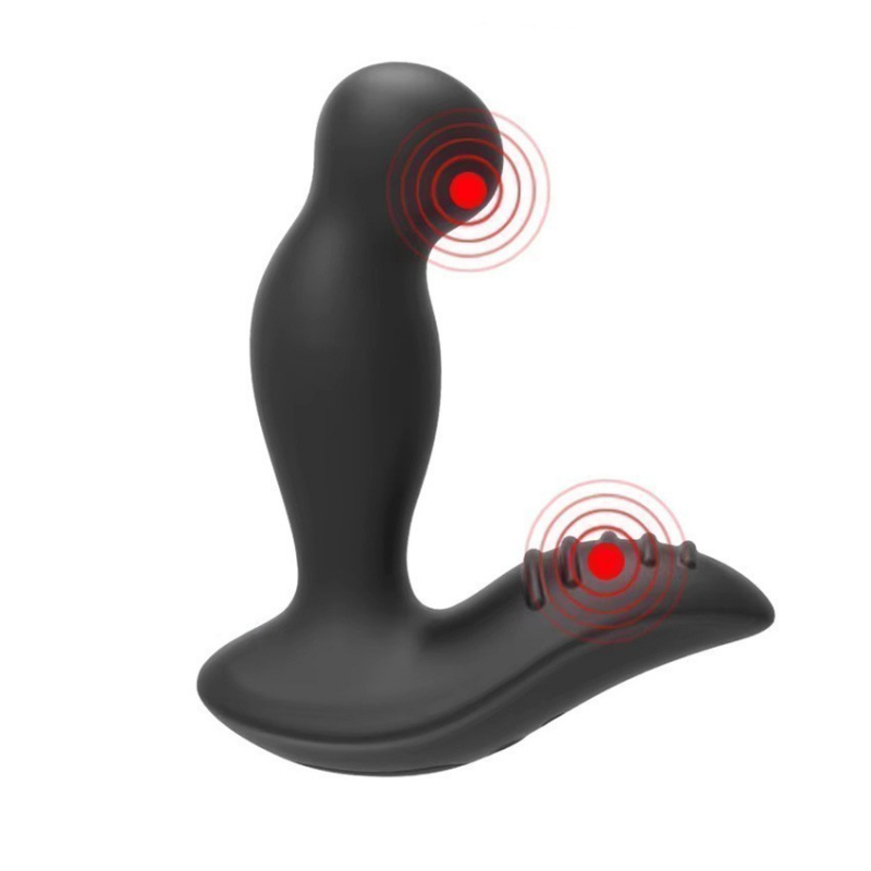 Массажер простаты с вибрацией "Seamless P-Spot" черный 